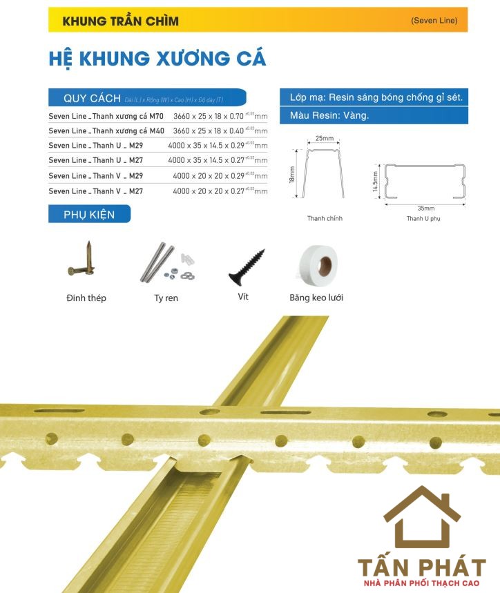 Khung tran chim xuong ca Seven Line VPH